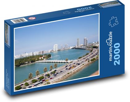 Miami - city, traffic - Puzzle 2000 pieces, size 90x60 cm 