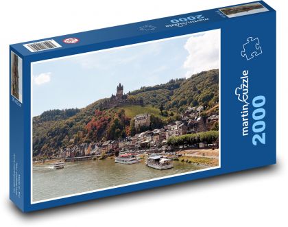 Schloss - Boote, Weinberge - Puzzle - 2000 Teile