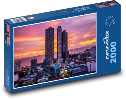 Manila - Filipíny, záliv  - Puzzle 2000 dílků, rozměr 90x60 cm