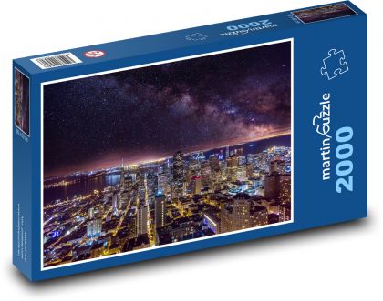 Galaxia Mliečna dráha, San Francisco - Puzzle 2000 dielikov, rozmer 90x60 cm 
