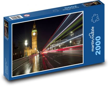 Londýn - Big Ben - Anglie - puzzle 2000 dílků