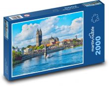 Magdeburg - Saksonia-Anhalt, Niemcy Puzzle 2000 elementów - 90x60 cm