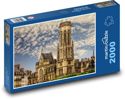 Paríž - Kostol, Francúzsko - Puzzle 2000 dielikov, rozmer 90x60 cm 