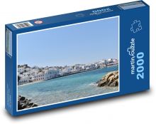 Mykonos - Řecko, město Puzzle 2000 dílků - 90 x 60 cm