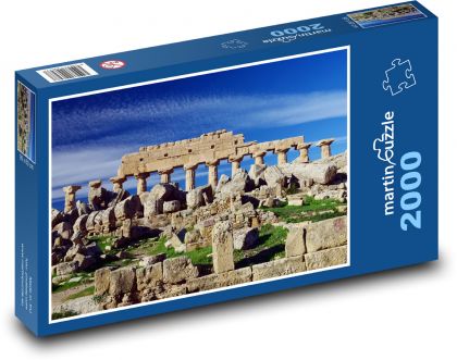 Chrám - Grécko, Taliansko - Puzzle 2000 dielikov, rozmer 90x60 cm 