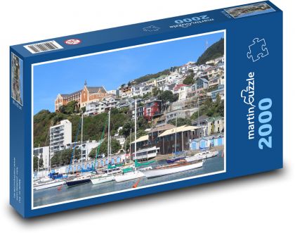 Wellington - New Zealand, boats - Puzzle 2000 pieces, size 90x60 cm 
