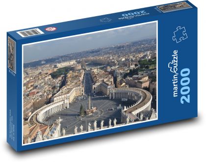 San Pietro - Rím, Vatikán - Puzzle 2000 dielikov, rozmer 90x60 cm 