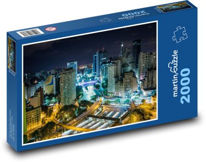 Architektúra - budovy, podnikanie - Puzzle 2000 dielikov, rozmer 90x60 cm 