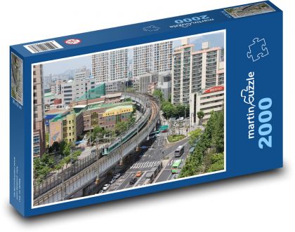 Metro - vlak, Kórejská republika - Puzzle 2000 dielikov, rozmer 90x60 cm 