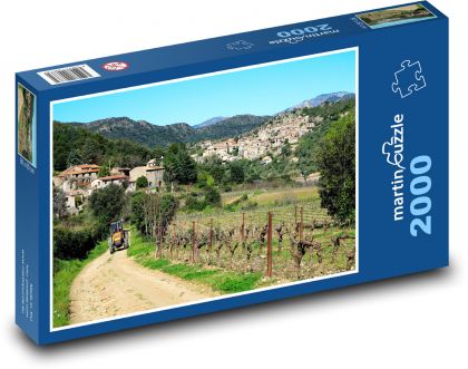 Příroda - krajina, Francie - puzzle 2000 dílků