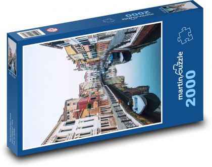 Miasto - Włochy, rzeka - Puzzle 2000 elementów, rozmiar 90x60 cm