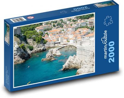 Dubrovník, Chorvátsko - Puzzle 2000 dielikov, rozmer 90x60 cm 