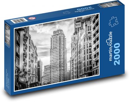 Mrakodrap - Madrid, Španielsko - Puzzle 2000 dielikov, rozmer 90x60 cm 