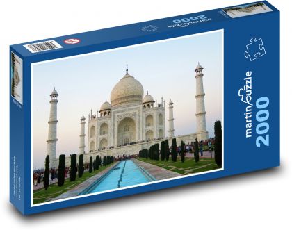 Taj Mahal - Indie, minaret - Puzzle 2000 elementów, rozmiar 90x60 cm