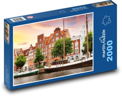 Lübeck - Germany, city - Puzzle 2000 pieces, size 90x60 cm 