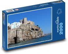 Castle - city, sea Puzzle 2000 pieces - 90 x 60 cm