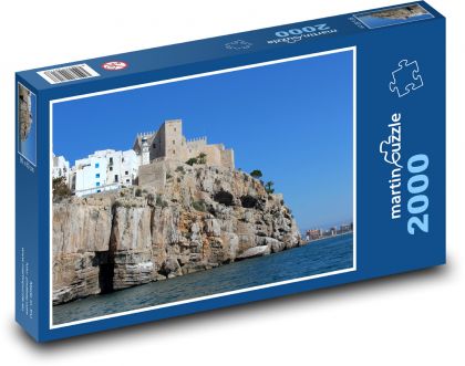 Castle - city, sea - Puzzle 2000 pieces, size 90x60 cm 