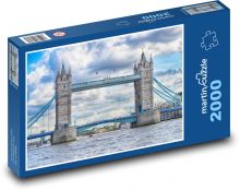 Tower Bridge - Londýn, Temže Puzzle 2000 dílků - 90 x 60 cm
