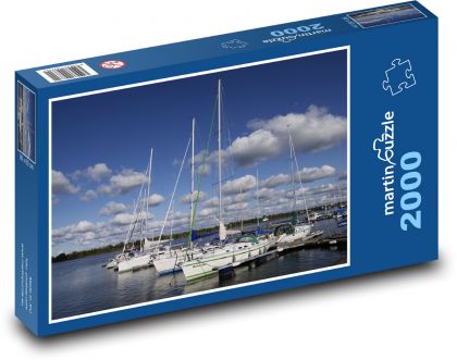 Lode - more, obloha - Puzzle 2000 dielikov, rozmer 90x60 cm 