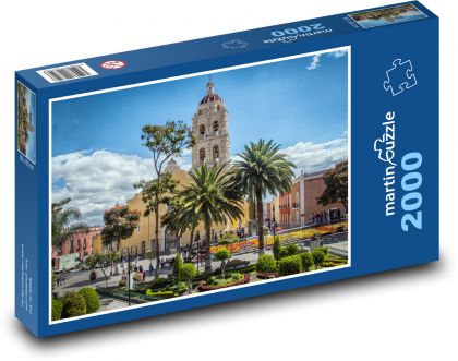 Mexiko - cestovanie, Puebla - Puzzle 2000 dielikov, rozmer 90x60 cm 