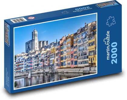 Girona - Spanien, Fluss - Puzzle - 2000 Teile