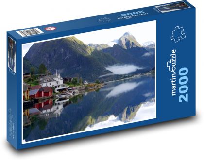Fjordreflexion, Norwegen - Puzzle - 2000 Teile
