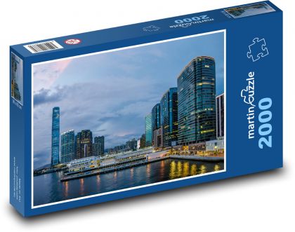 Hong kong - skyscraper, city - Puzzle 2000 pieces, size 90x60 cm 