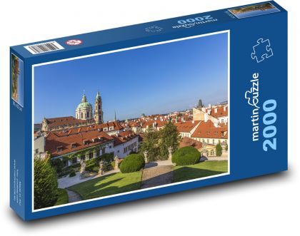 City - buildings, park - Puzzle 2000 pieces, size 90x60 cm 