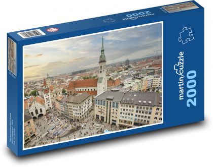 Mníchov - nemecké mesto - Puzzle 2000 dielikov, rozmer 90x60 cm 