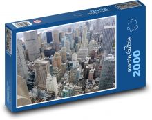 New York - ulice, mrakodrap Puzzle 2000 dílků - 90 x 60 cm