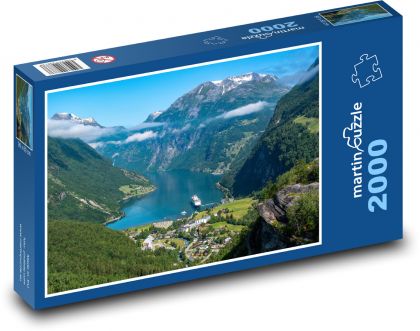 Berge - Tal, Fluss - Puzzle - 2000 Teile