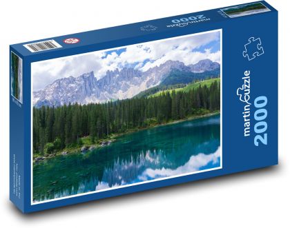 Dolomity - Carezza, Latemar - Puzzle 2000 elementów, rozmiar 90x60 cm