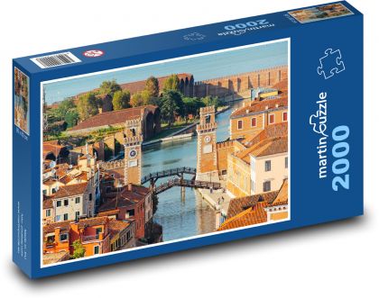 Arsenał Wenecki - Wenecja, Włochy - Puzzle 2000 elementów, rozmiar 90x60 cm