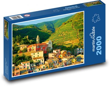 Włochy - wieś - Puzzle 2000 elementów, rozmiar 90x60 cm