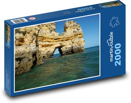Portugal - Lagos, rocks in the sea - Puzzle 2000 pieces, size 90x60 cm 