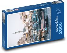 Arábia - mesto s loďami Puzzle 2000 dielikov - 90 x 60 cm