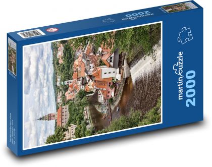 Český Krumlov - Tschechische Republik, Stadt - Puzzle - 2000 Teile
