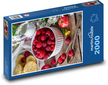 Maliny - letní ovoce - puzzle 2000 dílků