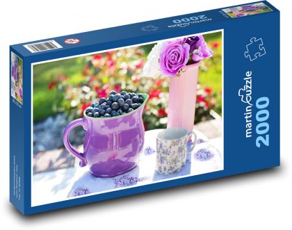Čučoriedky - letné ovocie - Puzzle 2000 dielikov, rozmer 90x60 cm 