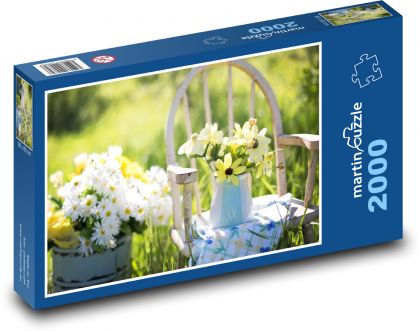 Sedmokrásky -  kvety - Puzzle 2000 dielikov, rozmer 90x60 cm 