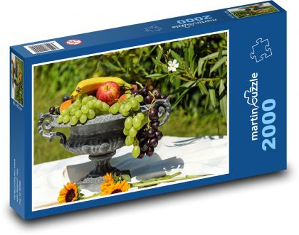 Miska na owoce - Winorośl - Puzzle 2000 elementów, rozmiar 90x60 cm