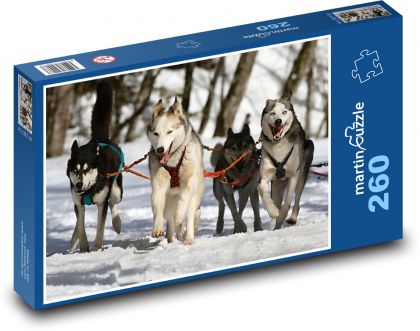 Hund - Husky - Puzzle - 260 Teile