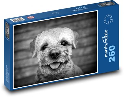 Uśmiech psa - Puzzle 260 elementów, rozmiar 41x28,7 cm