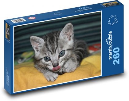 Neugieriges Kätzchen - Puzzle - 260 Teile