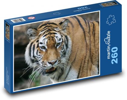 Niewyrażalny tygrys - Puzzle 260 elementów, rozmiar 41x28,7 cm