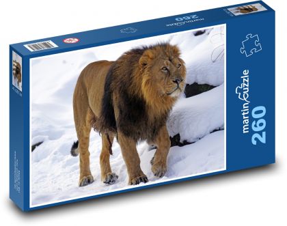 Lew w Białym Królestwie - Puzzle 260 elementów, rozmiar 41x28,7 cm