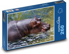 Hippo Puzzle 260 pieces - 41 x 28.7 cm 