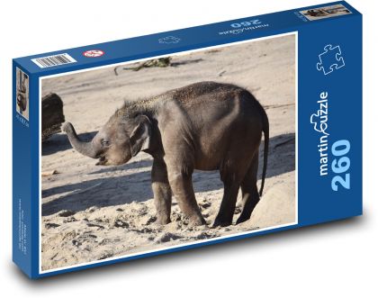 Elephant - Puzzle 260 pieces, size 41x28.7 cm 