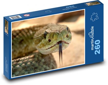 Had s vyplazeným jazykom - Puzzle 260 dielikov, rozmer 41x28,7 cm