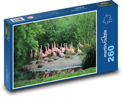 Flamingo - Puzzle 260 pieces, size 41x28.7 cm 
